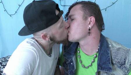 Epic Gay Kissing and Mouth Fetish 37 - CUSTOM VIDEO - JC Dickerson - Leo Blue - Manpuppy - WMV 720