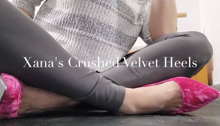 Xana's Crushed Velvet Heels