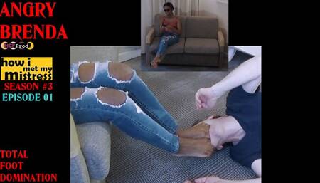 FOOT DOMINATION by EBONY YOUNG DOMINA BRENDA EPISODE 01