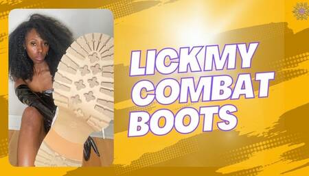 Lick My Combat boots