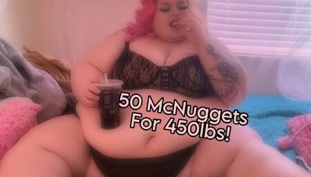 Stuffing 50 McNuggets for 450lbs