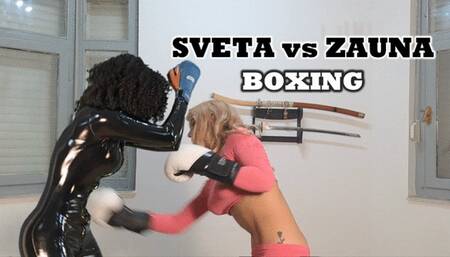 SVETA vs ZAUNA BOXING (FEMALE BOXING-POV FIGHTING)