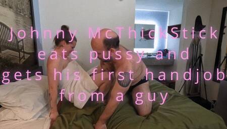 Jimmy McThickstick eats and fucks Jacki and gets his first handjob from a guy (1080p)