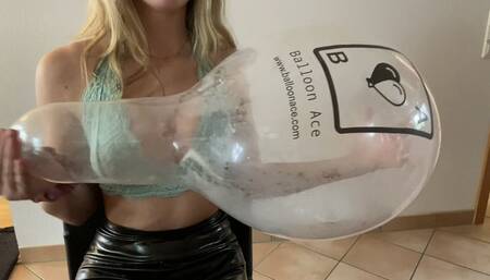 clear balloon b2p with spit