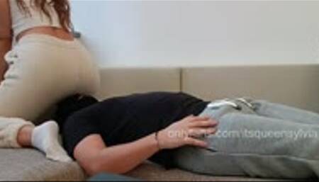 Face Farting in Fuzzy Pants