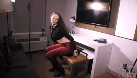 Sablique Von Lux Butt Crushing his Laptop Computer 4K