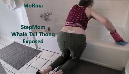 StepMom Whale Tail Thong Exposed