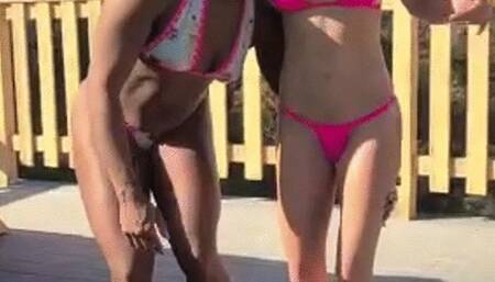 A little closer to the top of the mountains