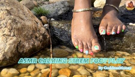 ASMR Calming Stream Foot Play 