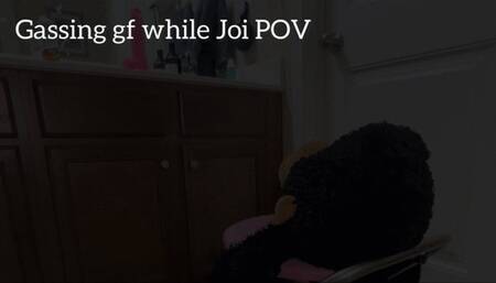 Ebony Face Farting Gf while Bf Jerks Off POV