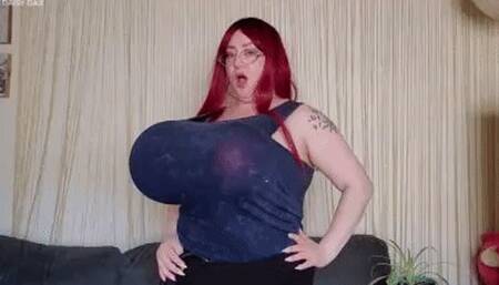 BBW Breast Expansion Until She Pops! *HD