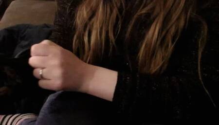 Stroking you with gloves