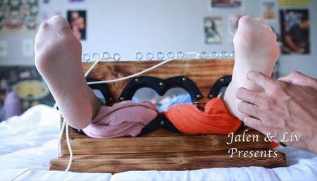 Nylons and Toothbrush Tickling