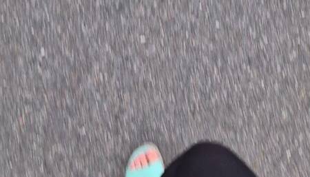 A VERY SUSPANCE VIDEO! OPEN TOE SHOE LOSS EXCAPE