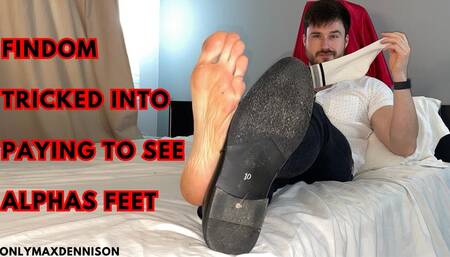 findom - tricked into paying to see alphas feet