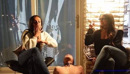 Venus and Electra Use Their Ashtray