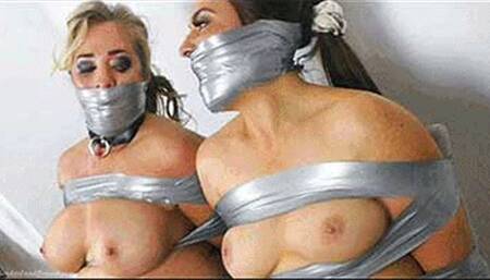 Eliza & Kellie in: One TIGHT Birthday Romp for Horny Yoga Babes Who Can’t Wait to be Bound Up & Knicker-Stuffed Silly! (Special Bonus Cut) (WMV)