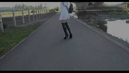 Spring edition - Bandana girl chase and scarf bondage - part 1 of 2