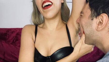 Encouraged hairy armpit worship ENG