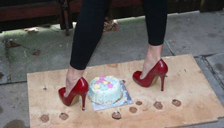 Maria's Red Office High Heels Crush Cake 1 (1920x1080)