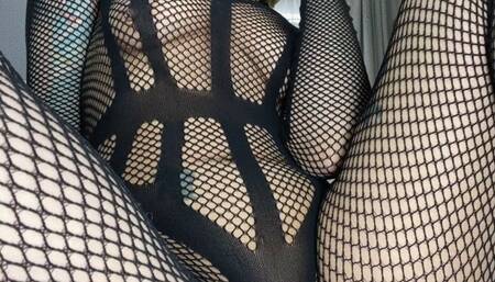 Sasha Bull Smoking in my Fishnet Bodystocking