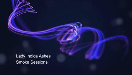 Topless Outdoor Night Time Cigarette Smoking