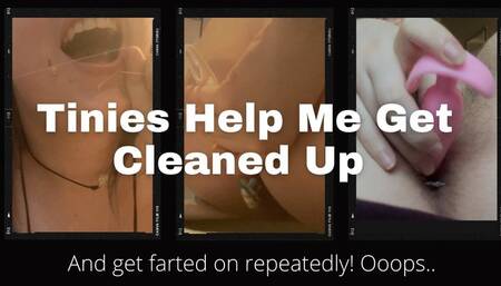 Tinies Help Me Clean My Teeth And Asshole