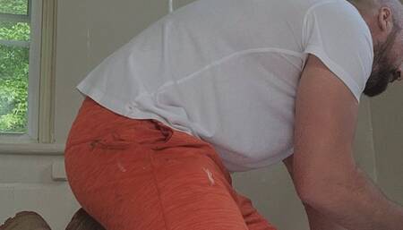 Hung House worker whacks off