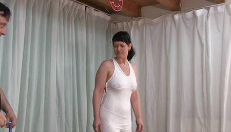 Suspension mesh catsuit