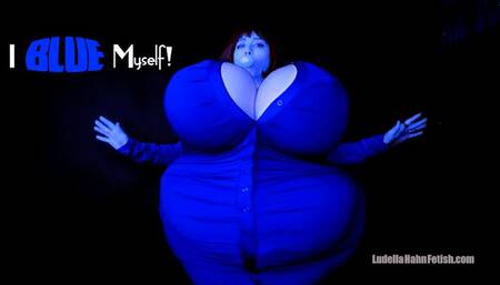 I BLUE Myself - Influencer Ludella Tests New Gum While Live & Experiences Breast Expansion, Hourglass Expansion, & Blueberry Inflation - Cosplay Parody - MP4 720p