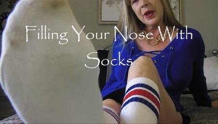 FILLING YOUR NOSE WITH SOCKS mov