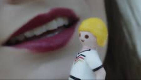 Giantess CruelAlice and the little man vore - mp4 1080p