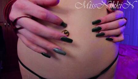 Oiled Up Belly Button