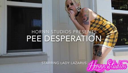 Lollipop and Locked Out Desperate Pee