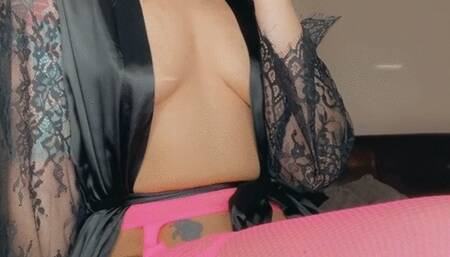 Sasha Bull Smoking and Nipple Play