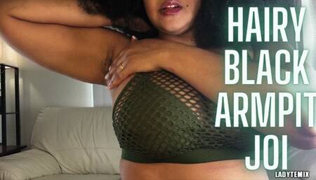 Hairy Black Armpit JOI