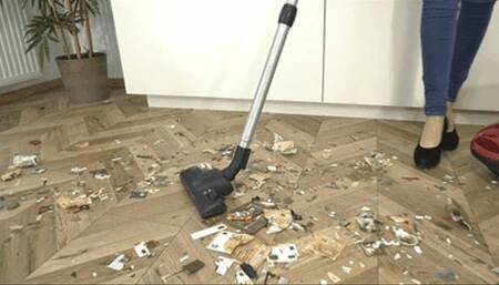 Vacuuming your crushed money and collectibles (small version)