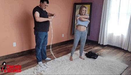 Claire's Leather Sack Struggles (MP4 Format)