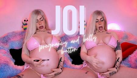 JOI pregnancy and belly button