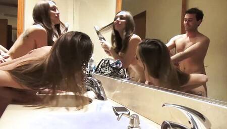 Juicy girl polishes a thick cock and gets fucked hard