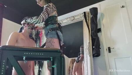 Gagged, drooling and Pegged (SD 720p)