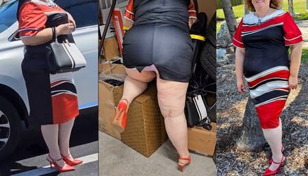 Classy mature lady sightseeing and decided to bring you along