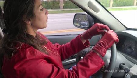 My red leather gloves