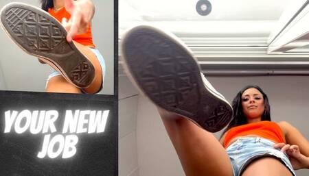 Filthy Converse Fiesta: Submit to Mistress Enola's Foot Humiliation ( FullHD)