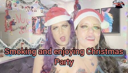 Smoking and enjoying Christmas Party - SFL215