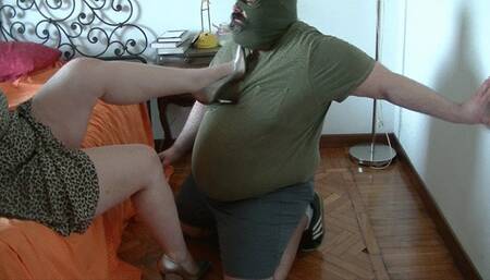 Silver pumps ballbusting (full clip) HD