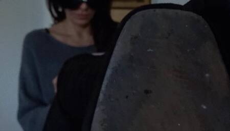 Boots sole licking featuring Ambra (detail version)