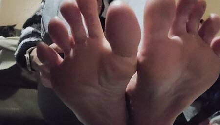 Under soles and toes
