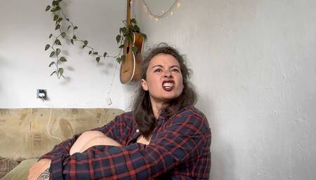 nervous biting of cheeks and lips wmv