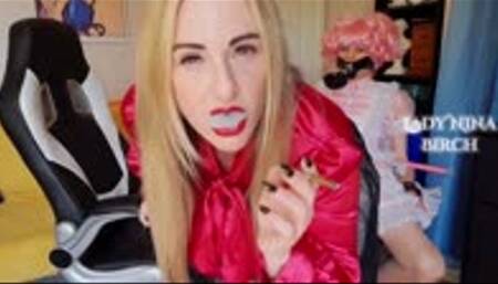 Lady Nina Birch - Sissy Maid Ashtray Duties